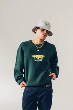 A Thousand Futures 'Happy Family' Wide Brim Bucket Hat - Nylon Grey