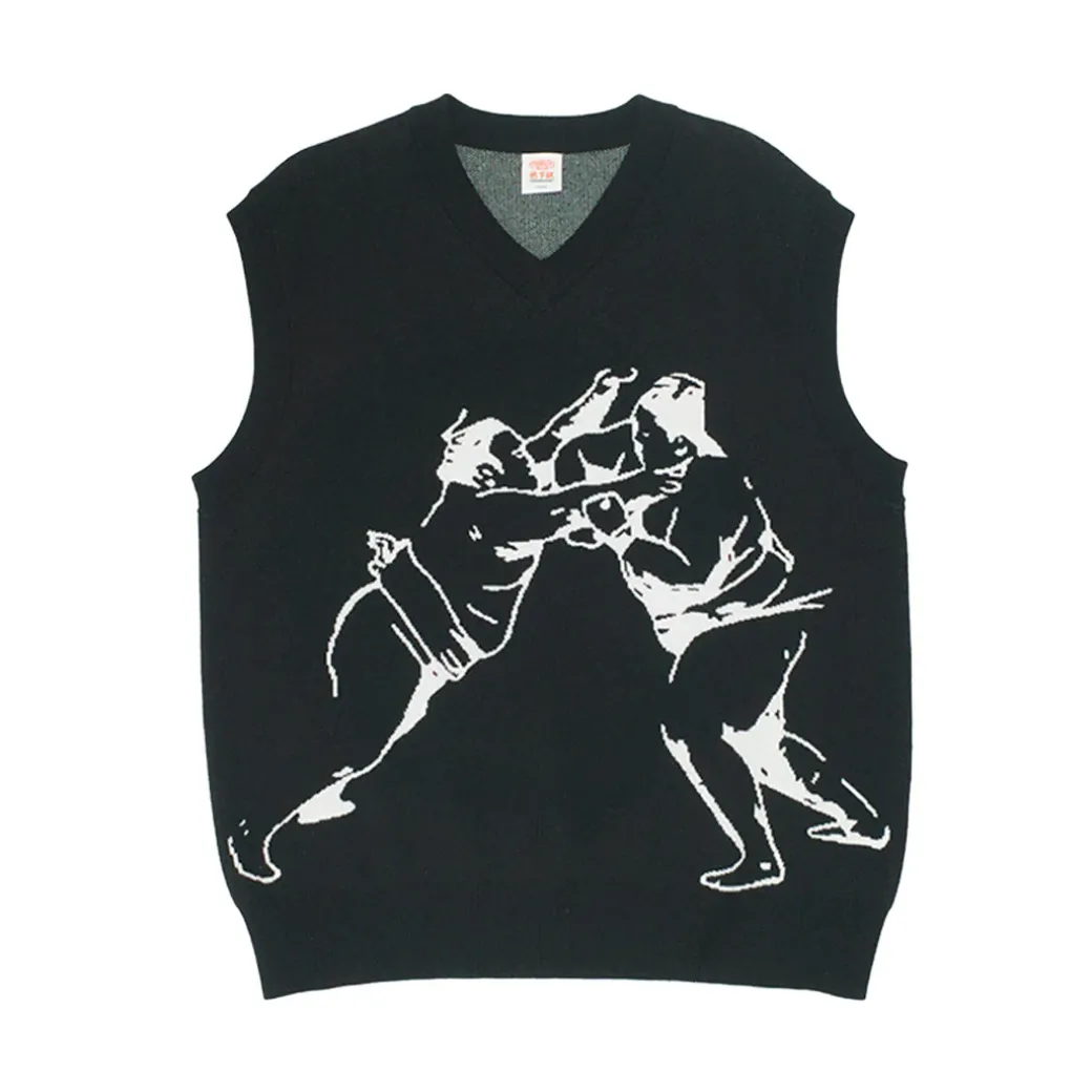 A Thousand Futures 'Sumo' Knit Vest - Black