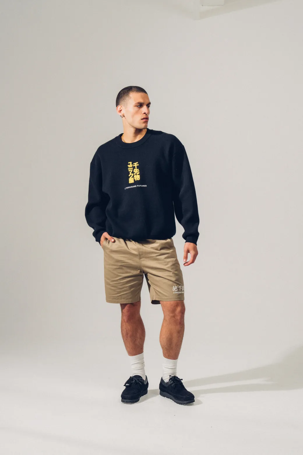 A Thousand Futures 'Tokyo' Knit Sweater - Black