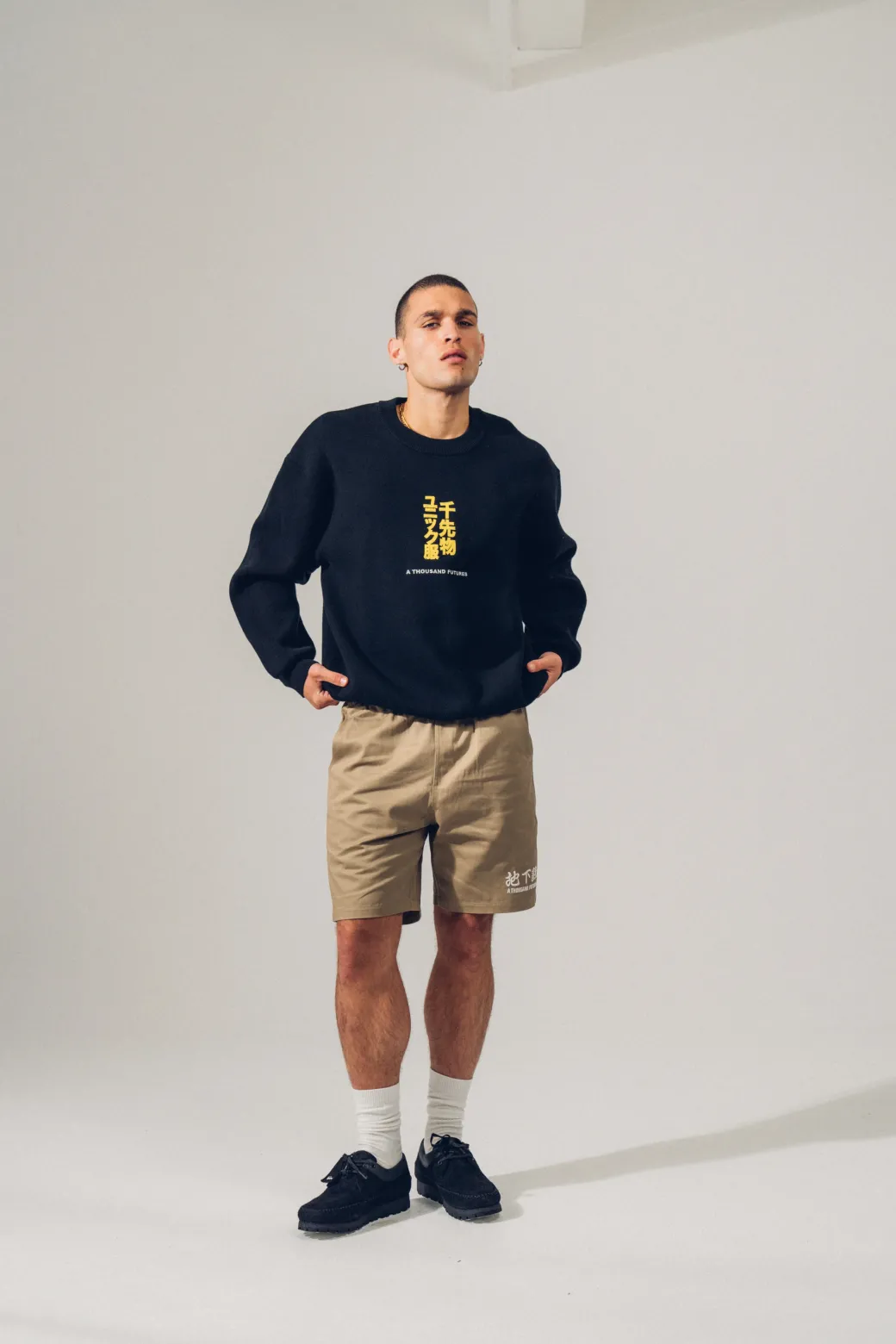 A Thousand Futures 'Tokyo' Knit Sweater - Black
