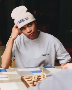 A Thousand Futures x GK 'Country Club' Tee - Ash Grey *FRONT PRINT ONLY*