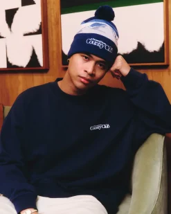 A Thousand Futures x GK 'Country Club' Sweater - Navy
