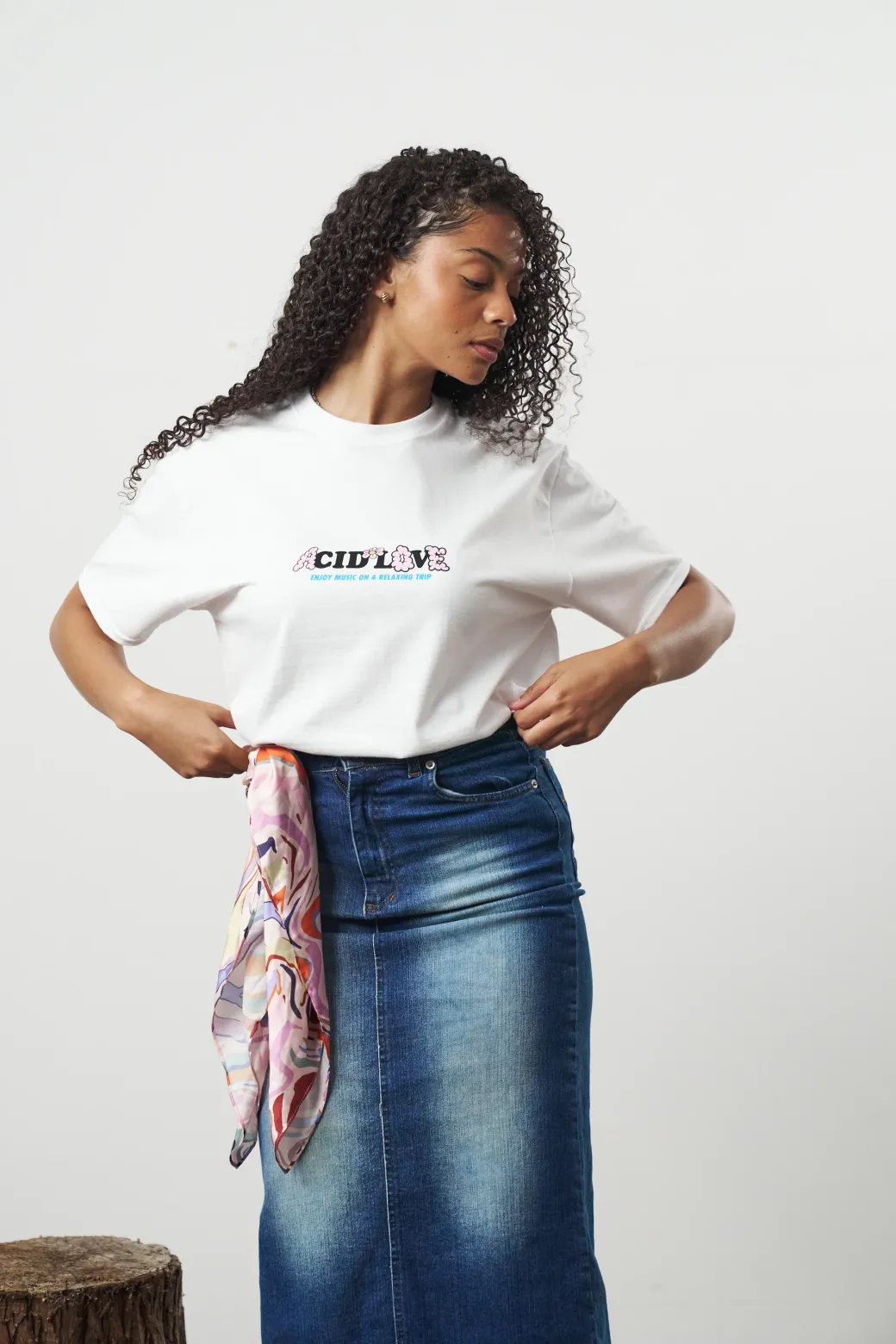 Acid Love 'Mushroom' Tee - White