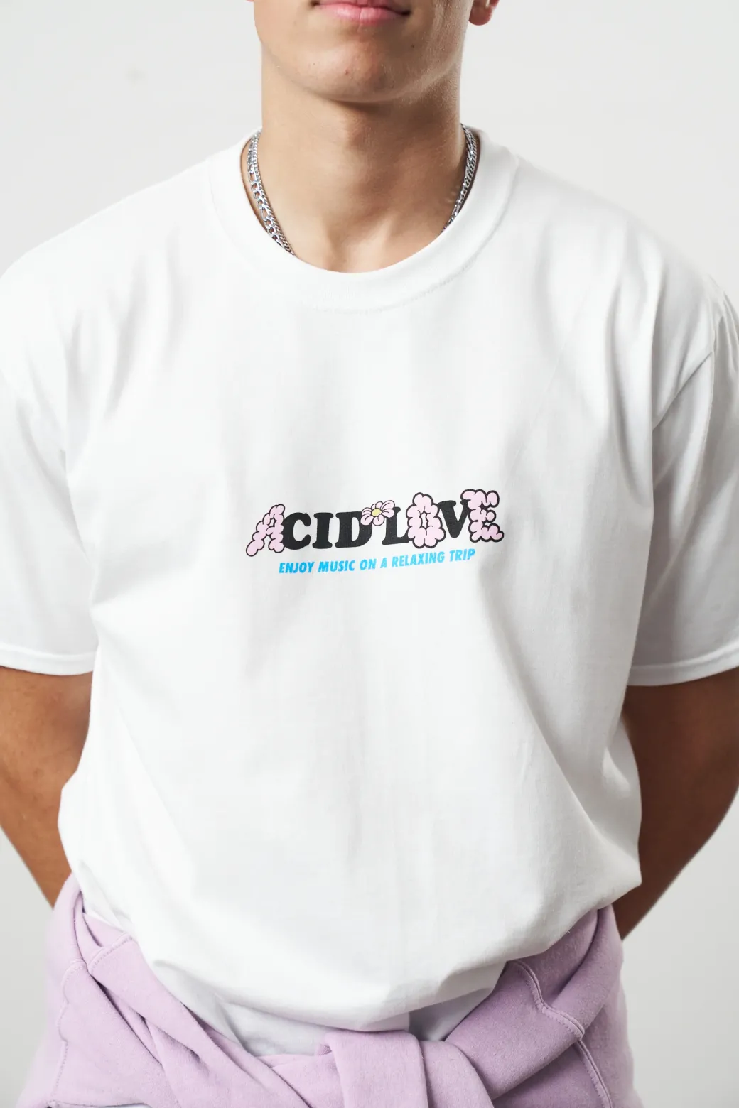 Acid Love 'Mushroom' Tee - White