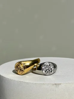 Angel Signet Ring - Gold