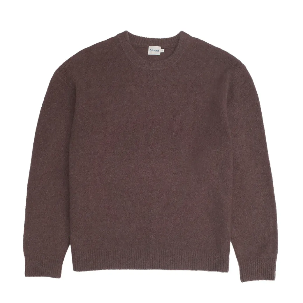 bound Baxter Mohair Blend Sweater - Walnut Brown