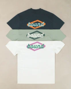 bound 'Hatch' Tee - Navy