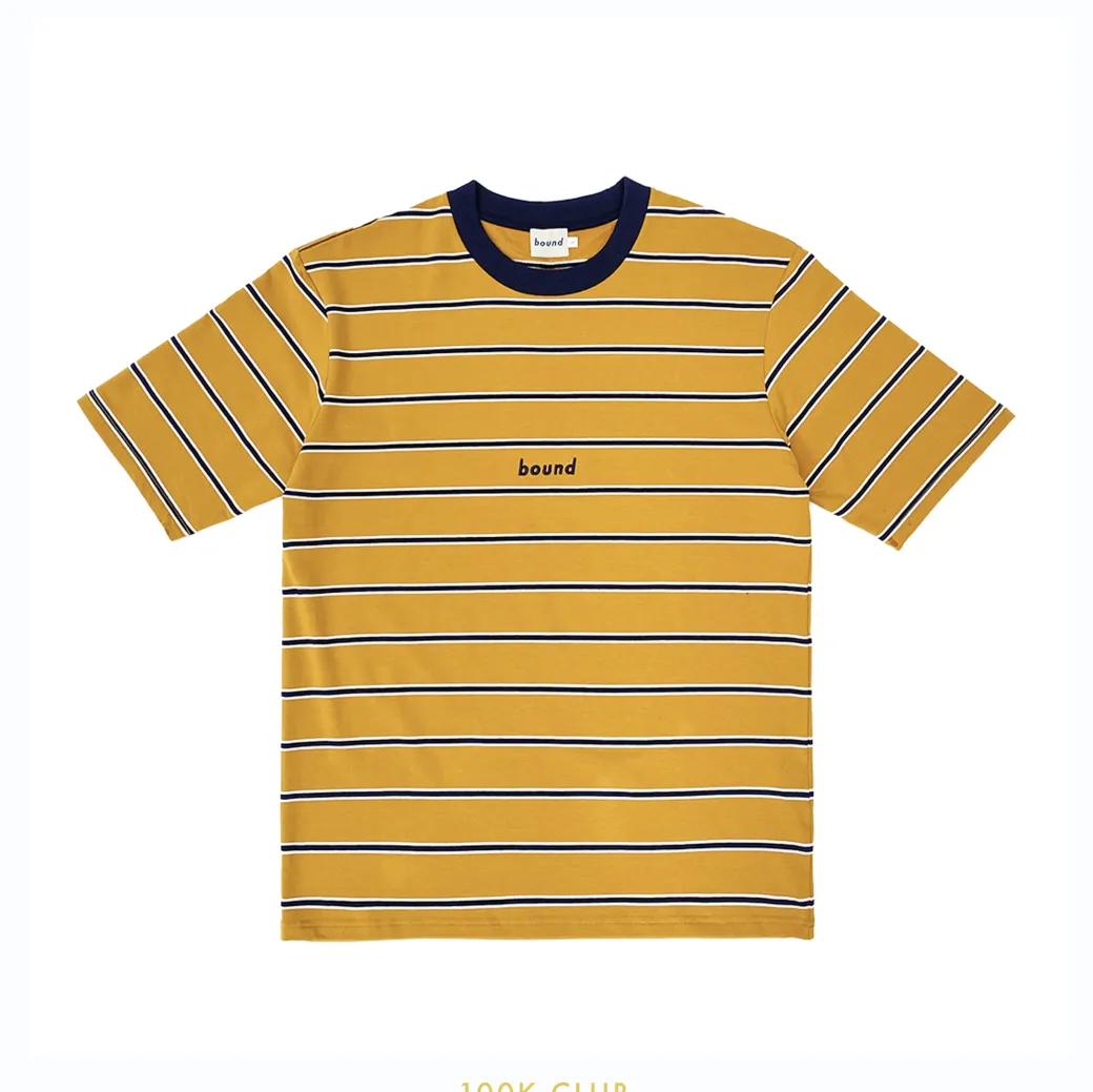 bound 'MUSTARD' Stripe Tee *100K CLUB*