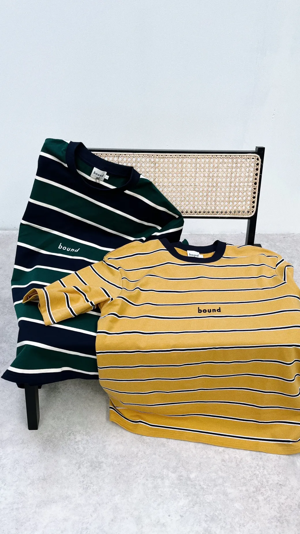 bound 'MUSTARD' Stripe Tee *100K CLUB*