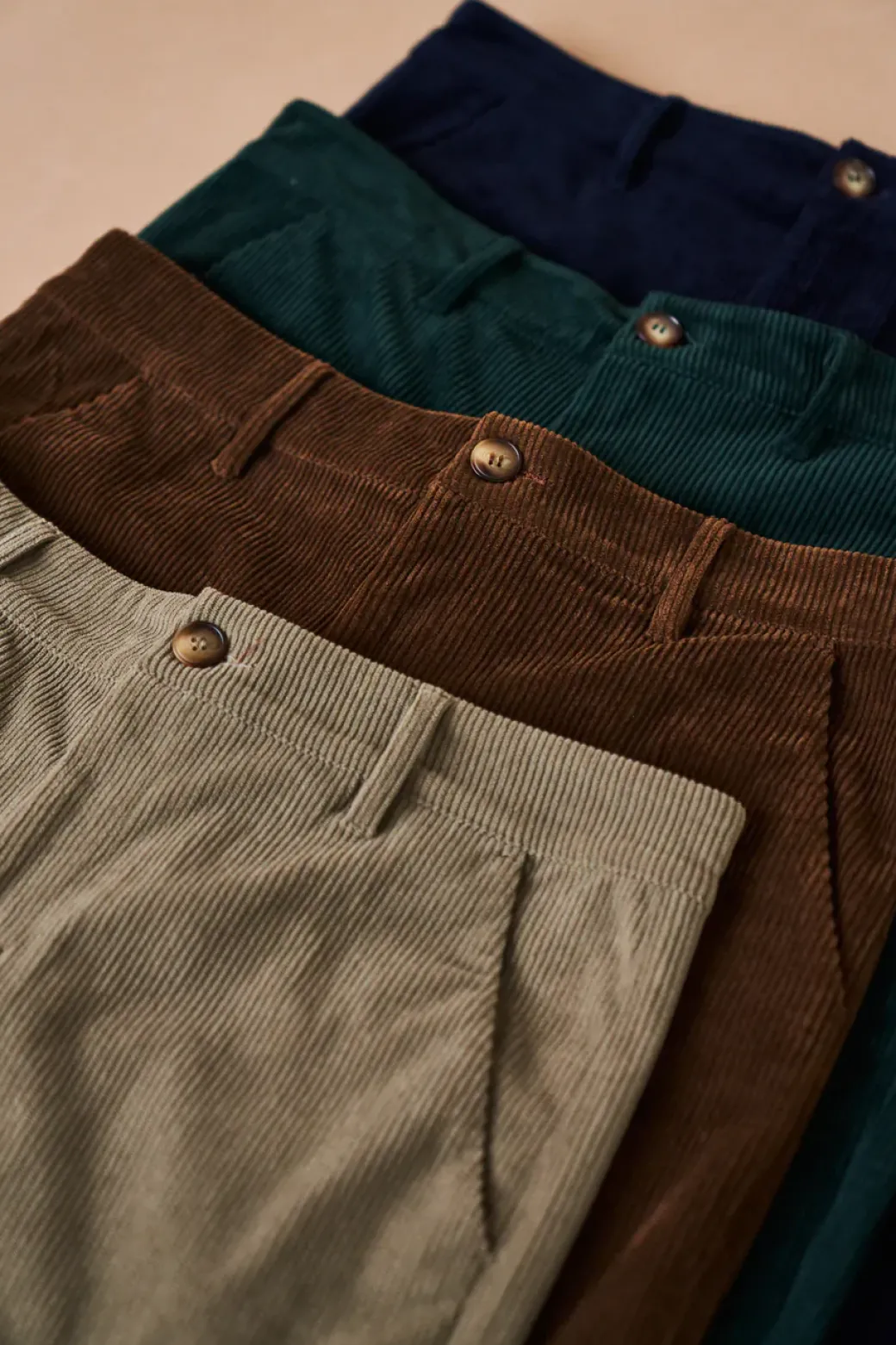 bound 'Ocean Navy' Corduroy Trousers