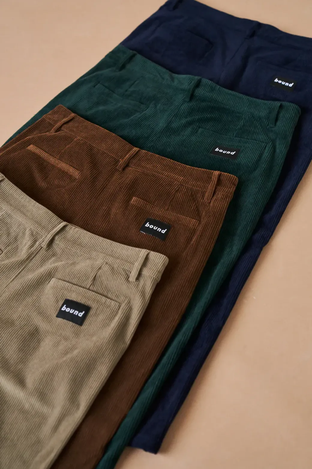 bound 'Ocean Navy' Corduroy Trousers