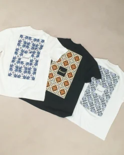 bound 'Porto Azulejos' Tee - Ecru