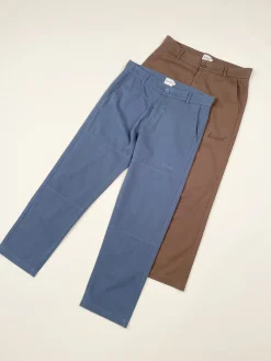 bound Straight Work Pant - Slate