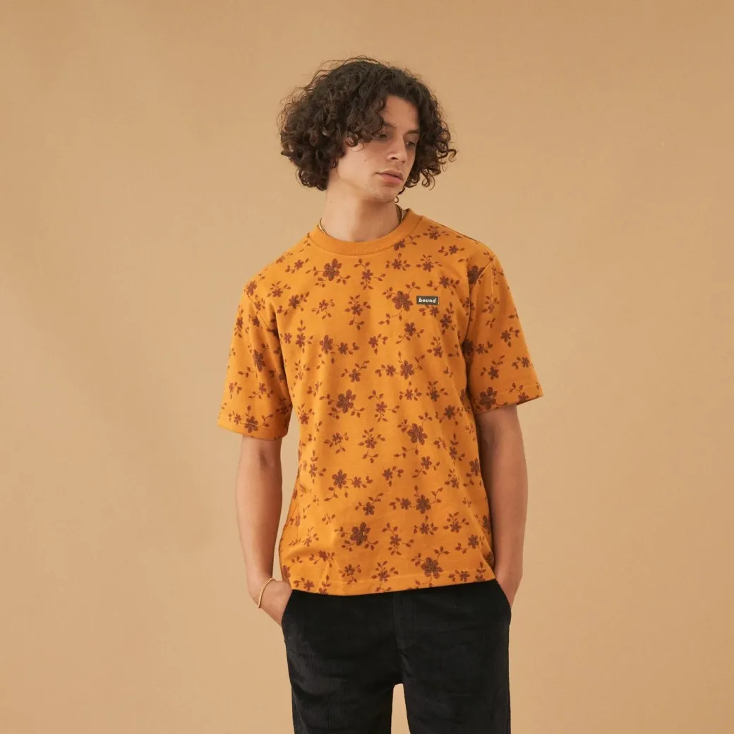 bound 'Sunflower' Heavy Jacquard Knit Tee
