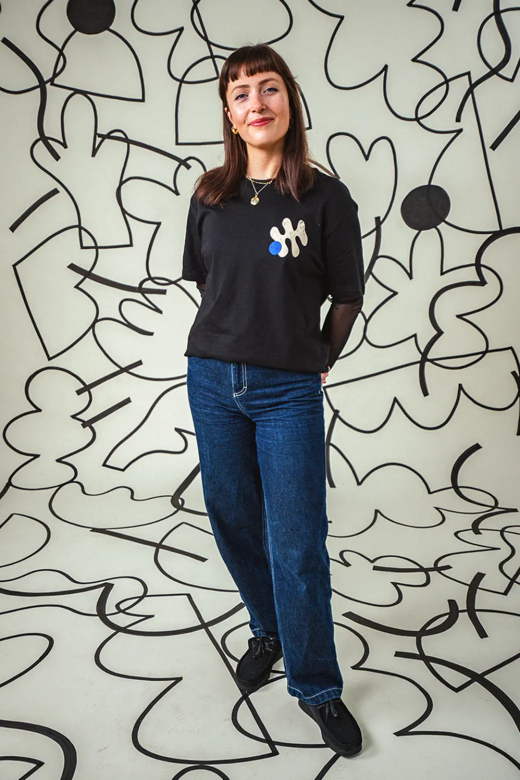 C.D x UN:IK 'Abstract' Tee - Black