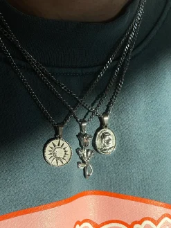 Centurion Pendant Necklace - Silver / Gold