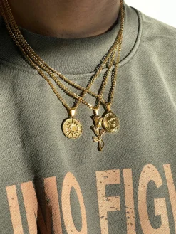 Centurion Pendant Necklace - Silver / Gold