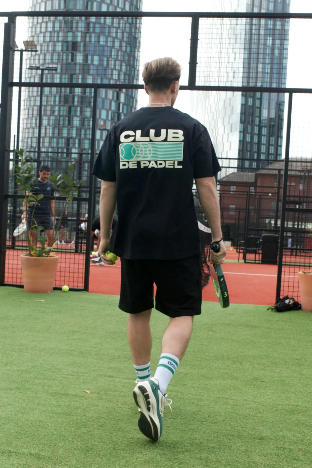 Club de Padel 'Heritage' Tee - Black