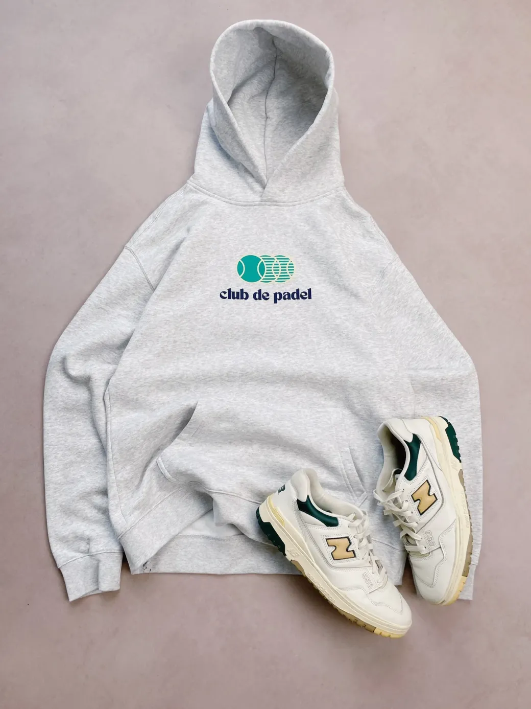 Club de Padel 'Vibora' Hoodie - Ash Grey