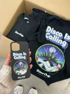 DISCO ONLY 'Disco Is Calling' Phone Case - Black