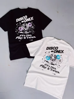 DISCO ONLY 'Play It Twice V4' Tee - White