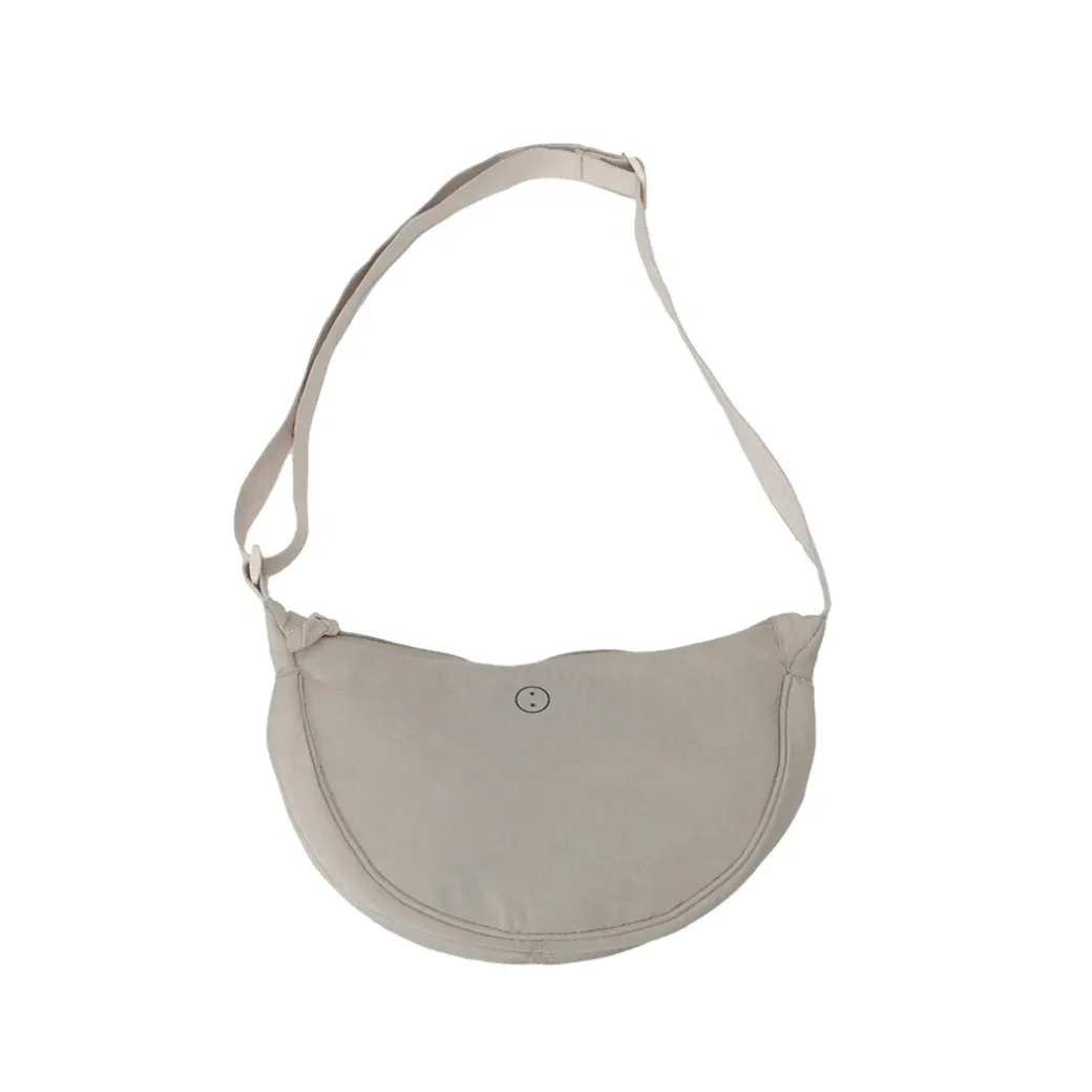 Essentials Oxford Nylon Cross Body Bag - Beige
