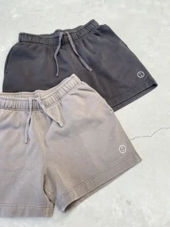 Essentials Premium Faded Jogger Shorts - Vintage Black