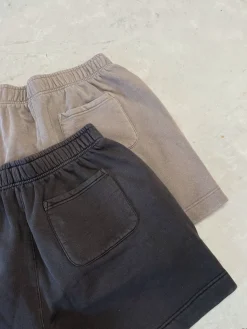 Essentials Premium Faded Jogger Shorts - Vintage Grey