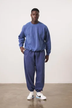 Essentials Vintage Washed Joggers - Navy