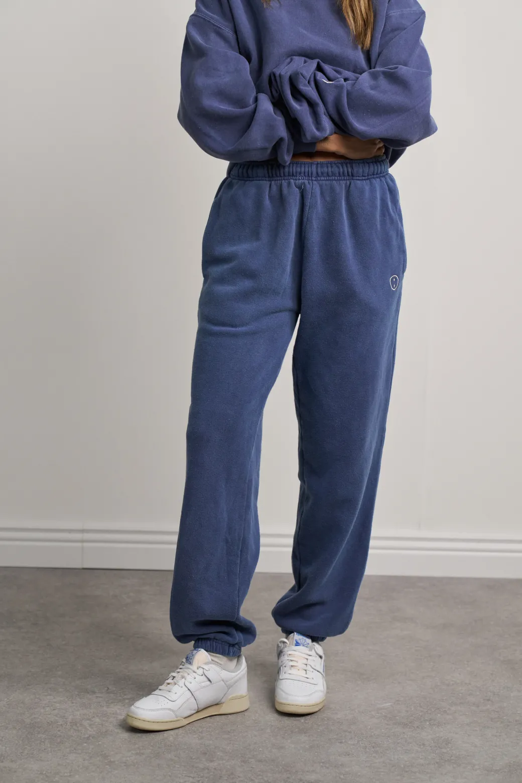 Essentials Vintage Washed Joggers - Navy