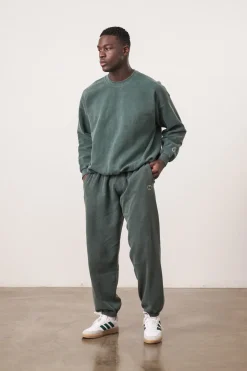 Essentials Vintage Washed Joggers - Forest