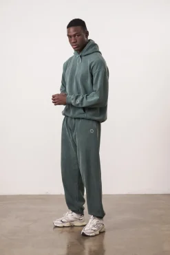 Essentials Vintage Washed Joggers - Forest