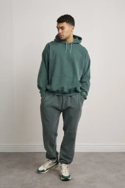 Essentials Vintage Washed Joggers - Forest