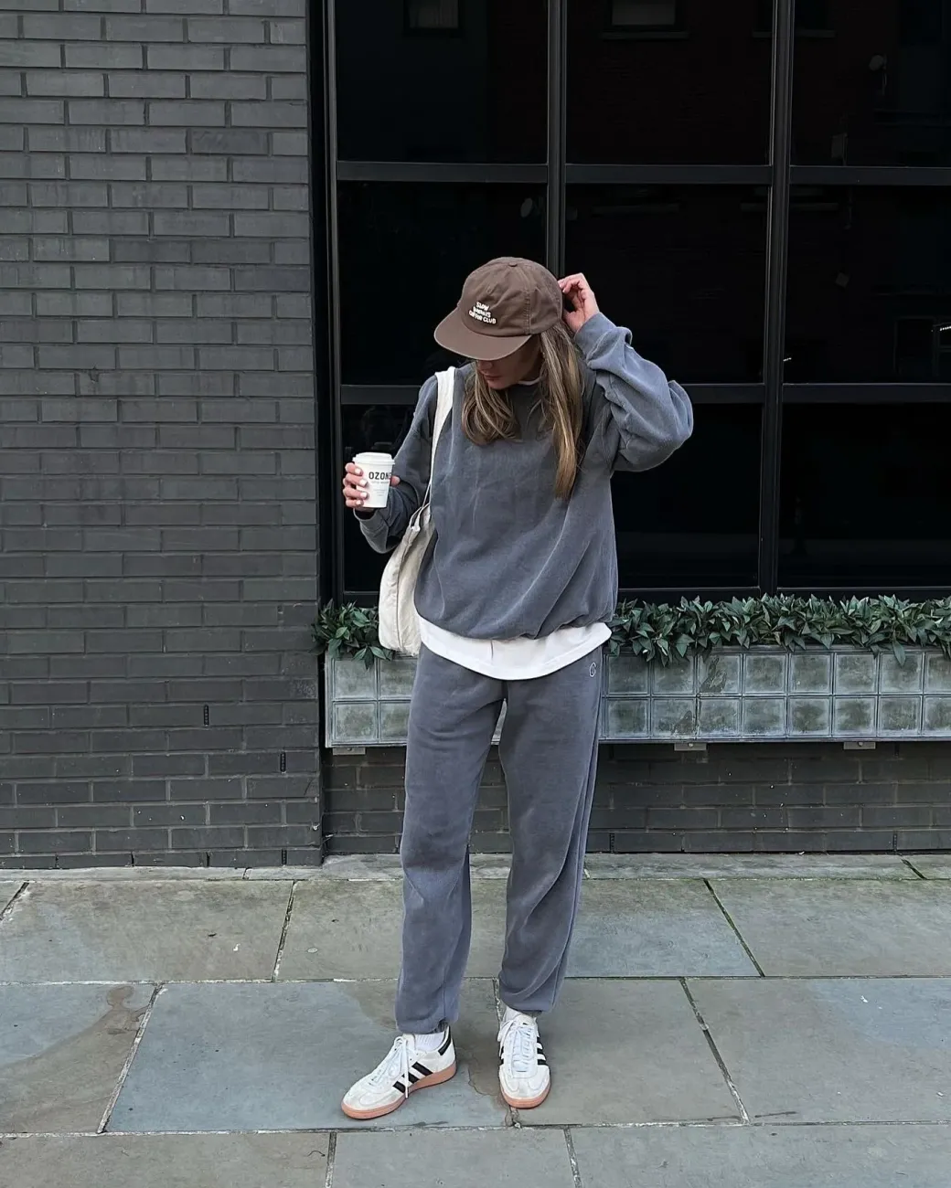 Essentials Vintage Washed Sweater - Charcoal