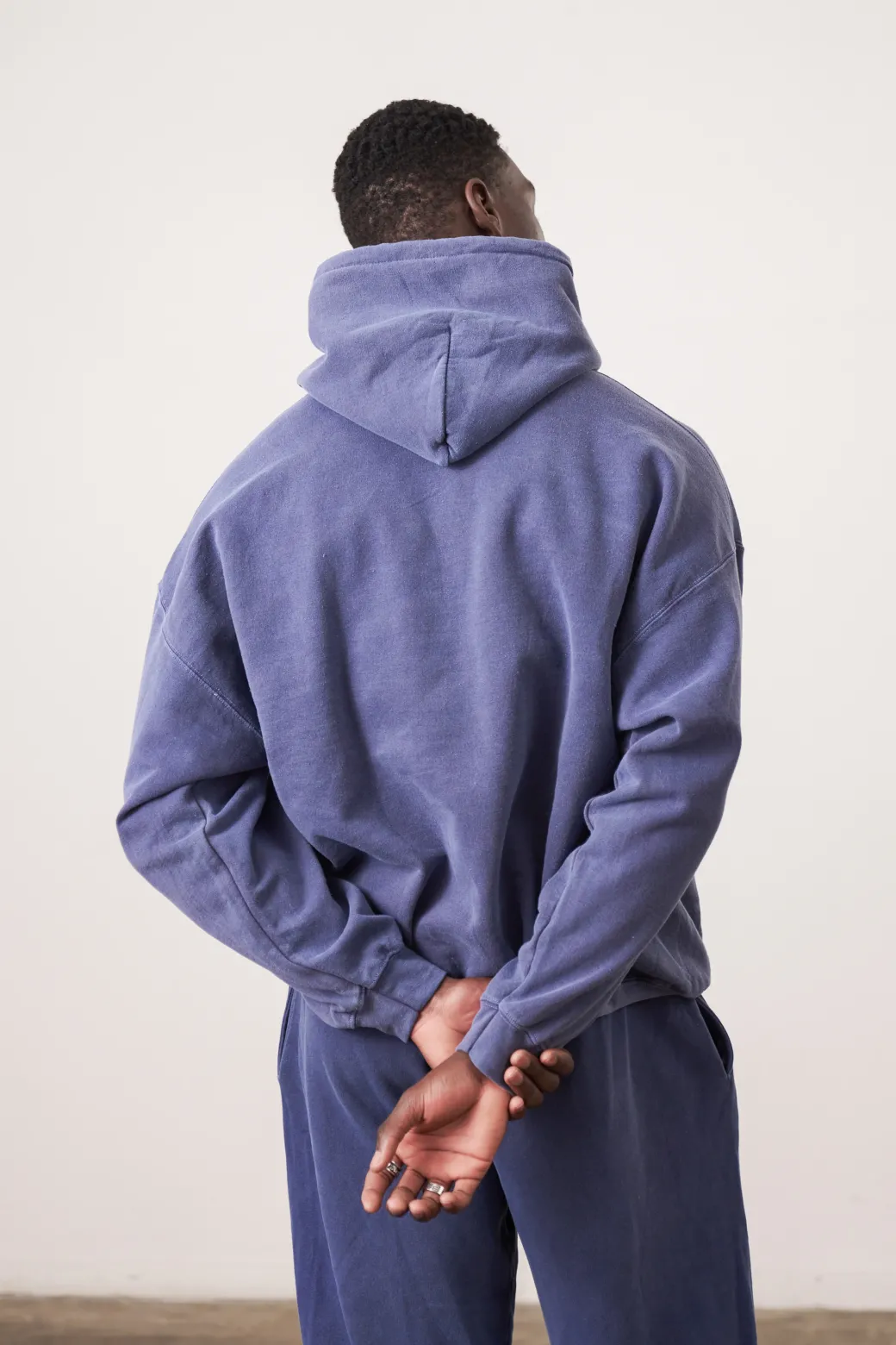 Essentials Vintage Washed Hoodie - Navy