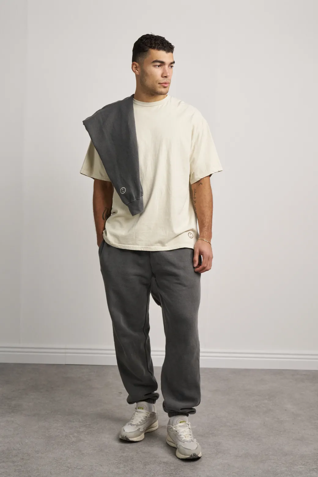 Essentials Vintage Washed Tees Twinpack - Navy/Ivory