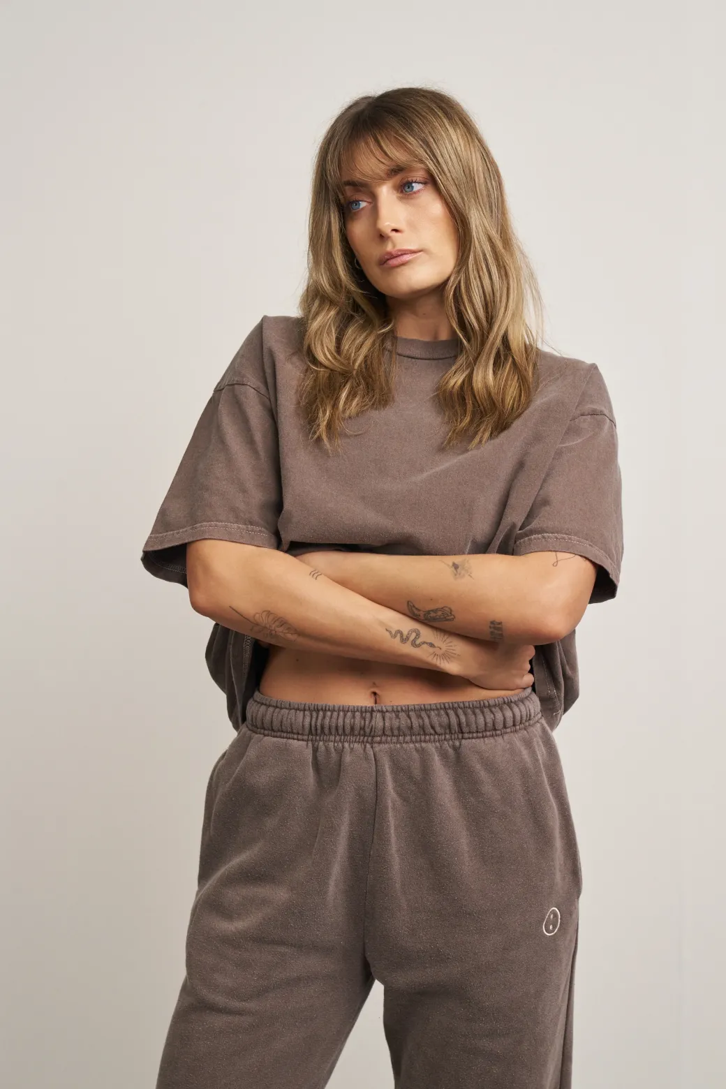 Essentials Vintage Washed Tee - Cocoa