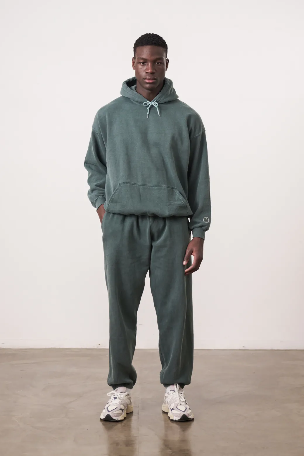 Essentials Vintage Washed Hoodie - Forest