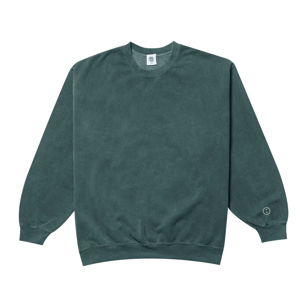 Essentials Vintage Washed Sweater - Forest
