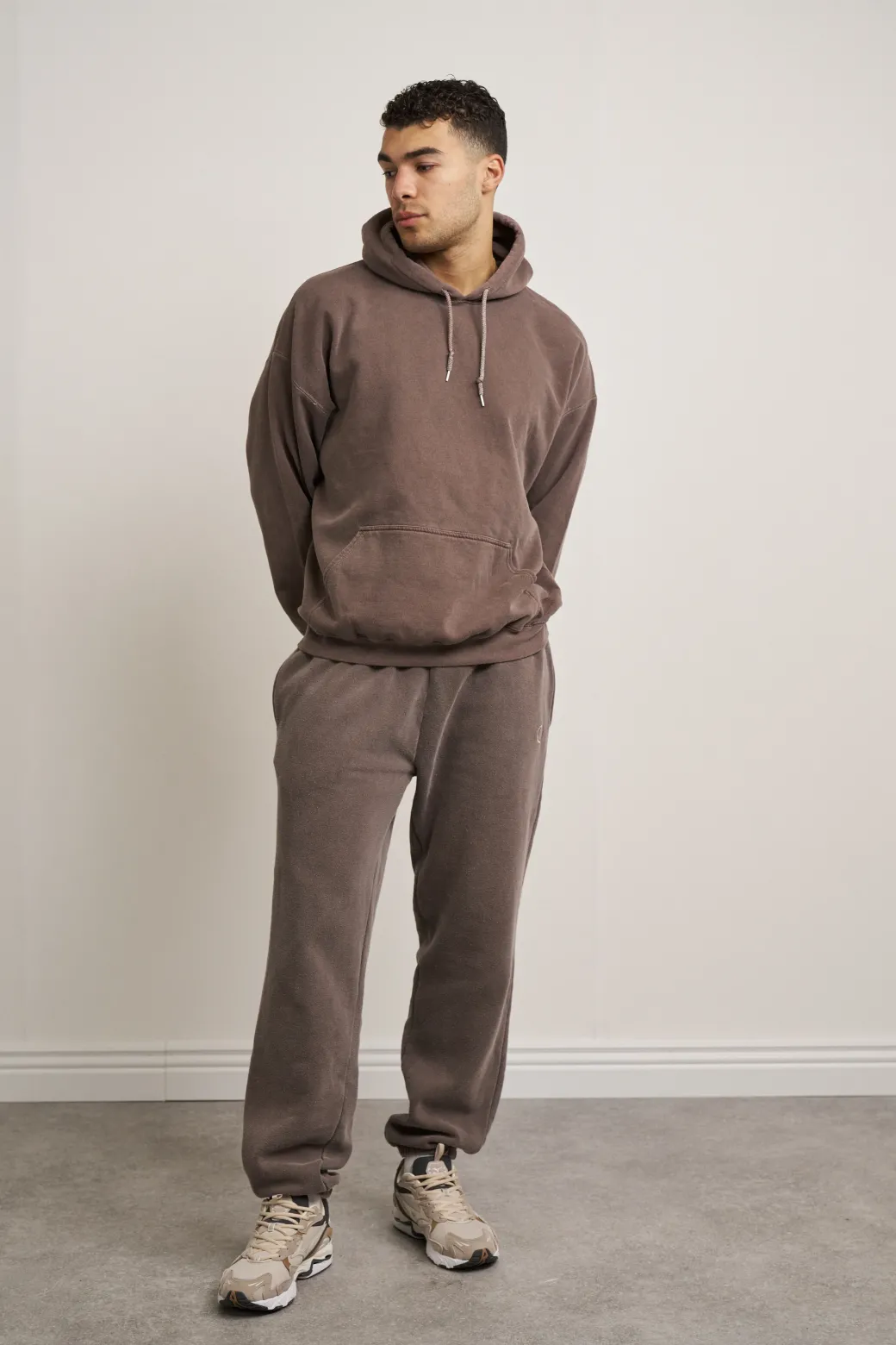 Essentials Vintage Washed Hoodie - Cocoa