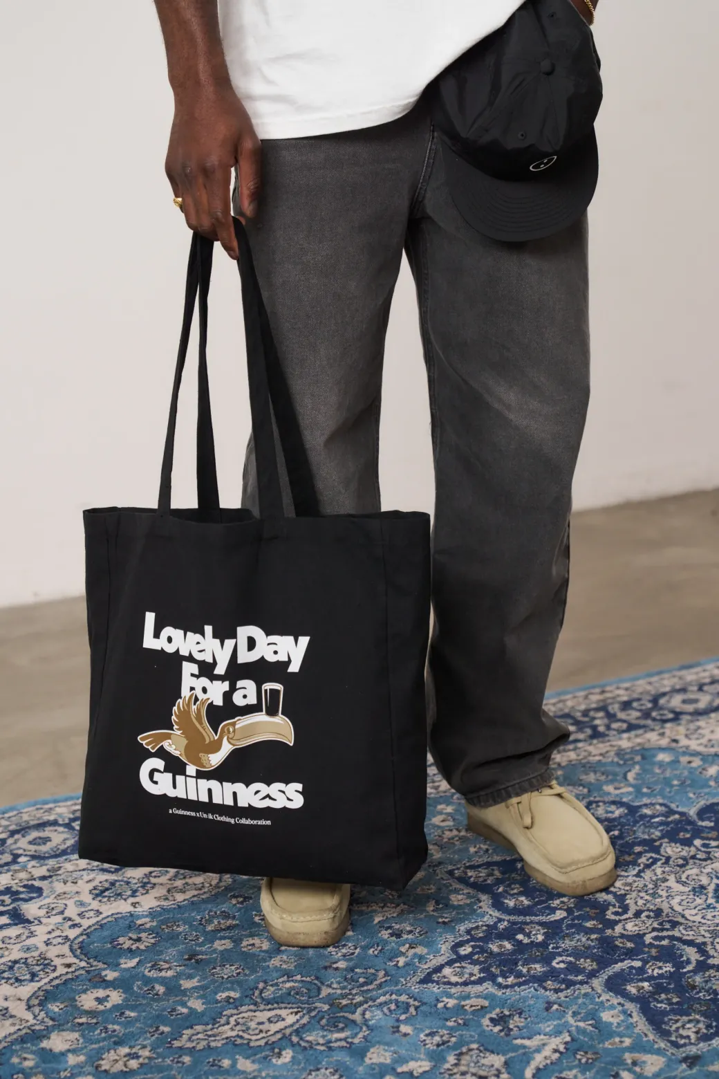 Guinness x UN:IK 'Lovely Day' Tote Bag - Black