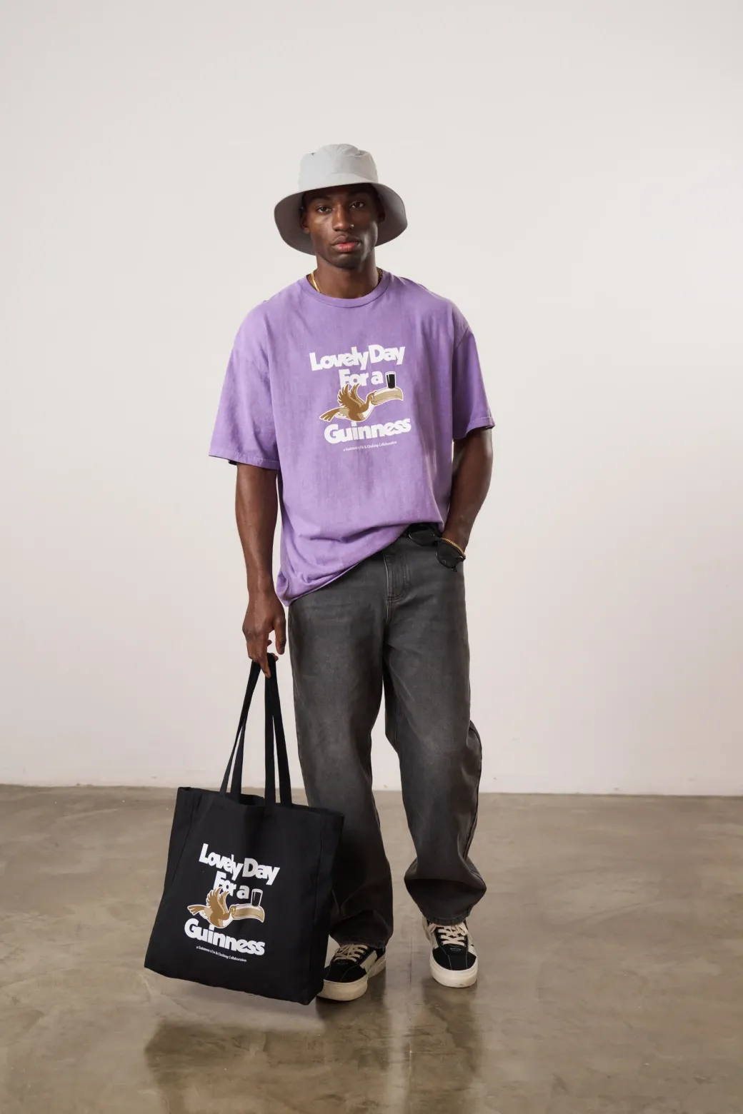 Guinness x UN:IK 'Lovely Day' Tote Bag - Black