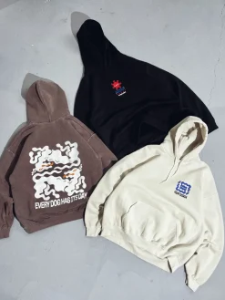 KBAR X UN:IK 'Sea Snake' Embroidered Hoodie - Black