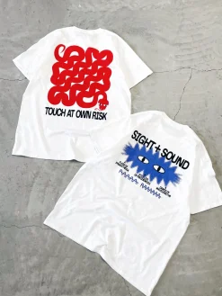 KBAR X UN:IK 'Touch At Own Risk' Tee - White