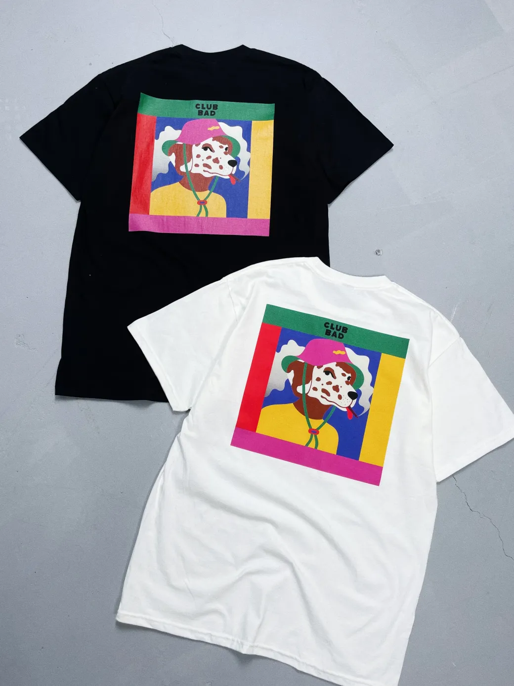 Melé X Club Bad 'Dalmatian' Tee - Black