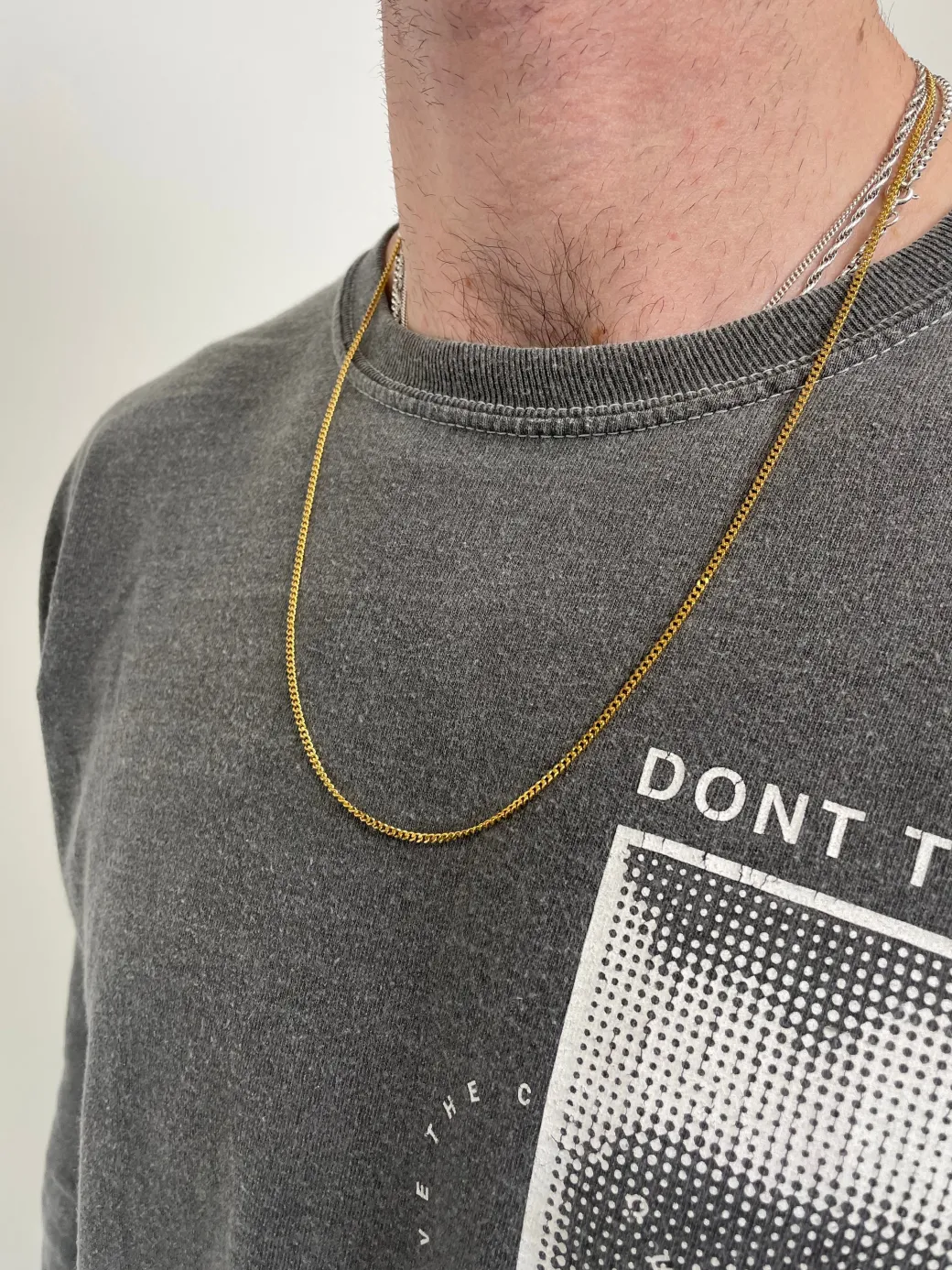 Minimal Curb Chain 2mm - Gold / Silver