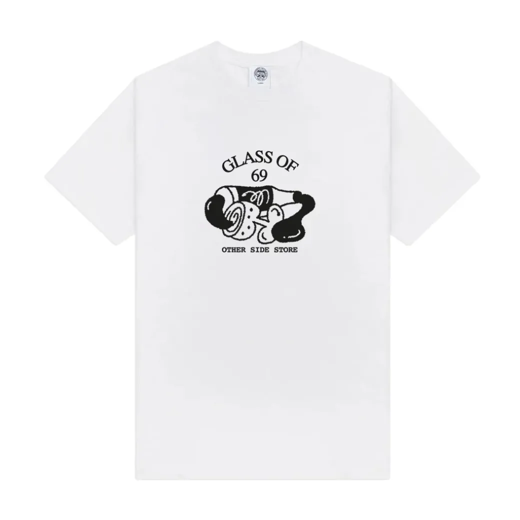 Other Side Store 'Glass of 69' Tee - White