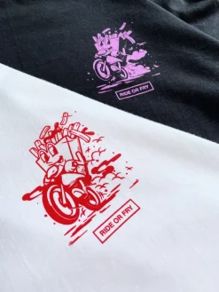 Pomme Frite 'Ride Or Fry' Tee - Black