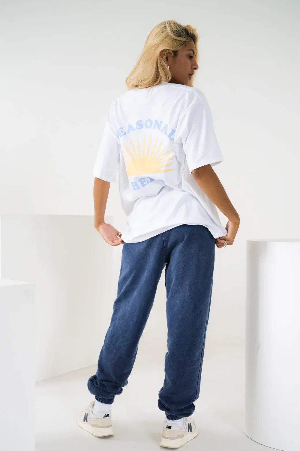 Seasonal Hero 'Morning Sun' Tee - White
