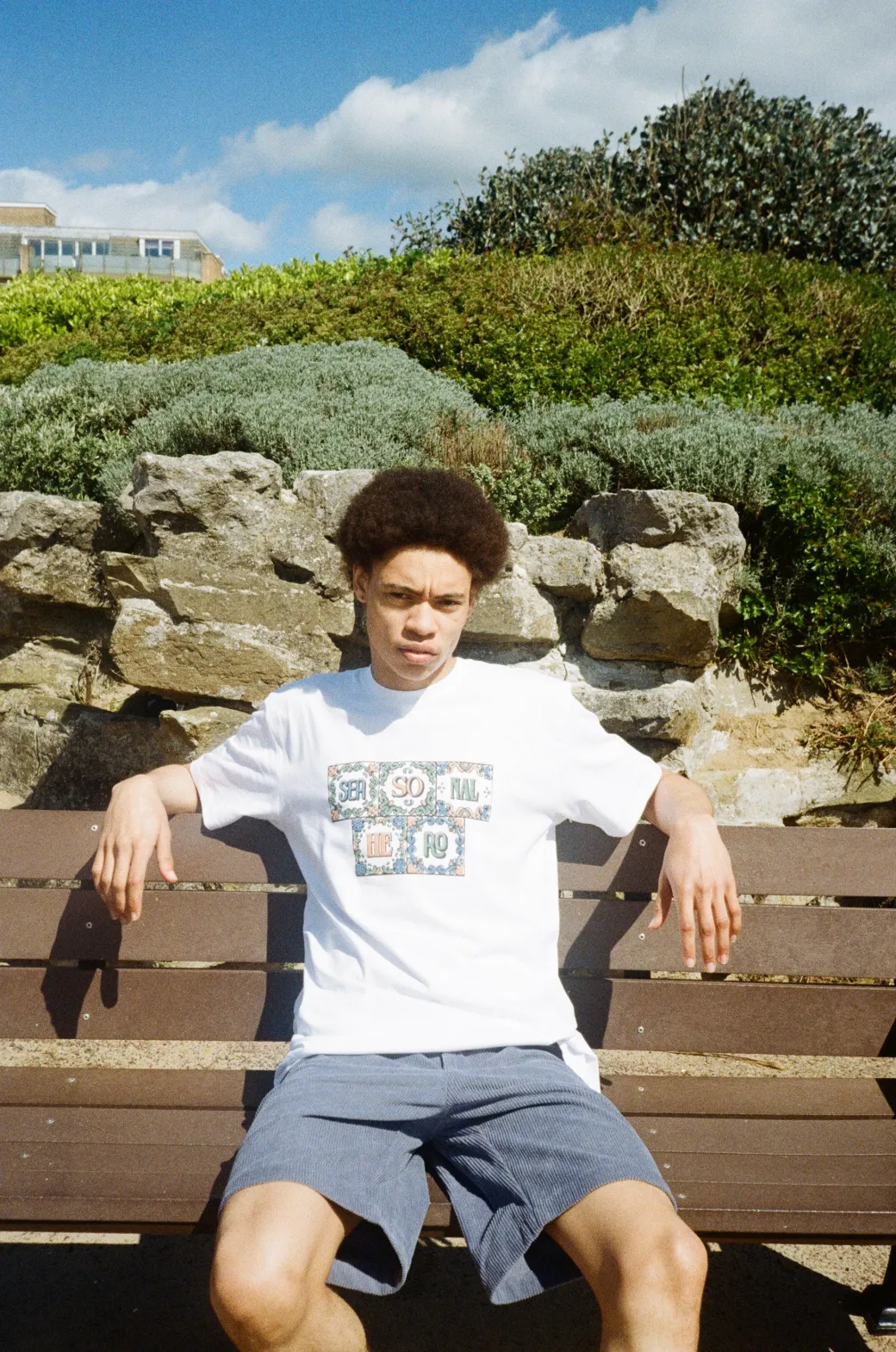 Seasonal Hero 'Mosaic' Tee - White